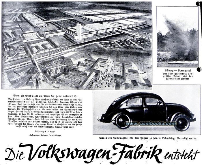 KdF Wagen, Volkswagen factory Fallersleben