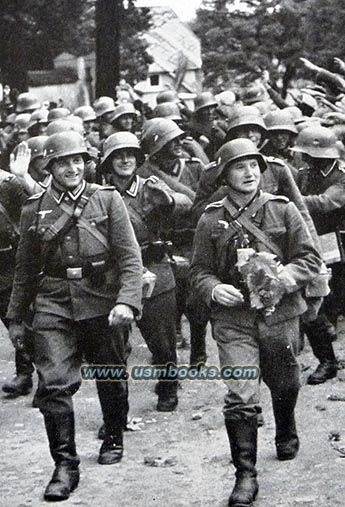 Nazi wehrmacht troops in Bohemia