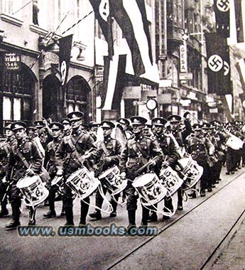 Nazi swastika banners