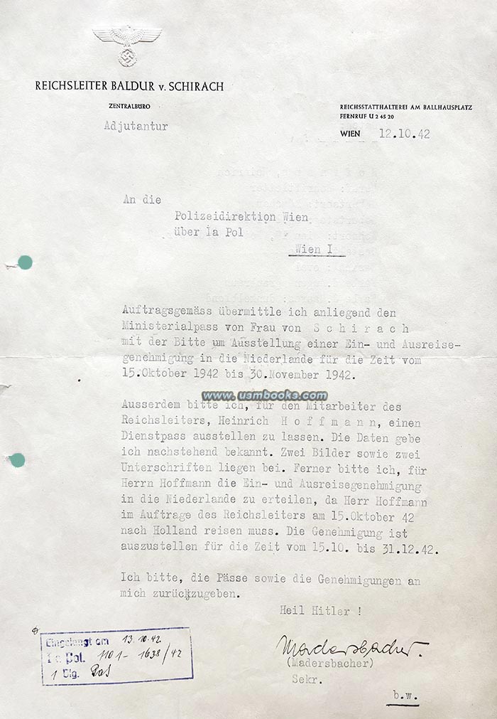 Heinrich Hoffmann, Henriette von Schirach
