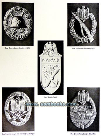 Nazi Wound Badge, Narvik Schild, Nazi Panzerkampfwagen Abzeichen, Sturmabzeichen