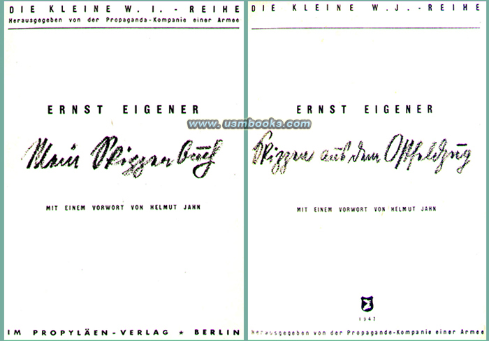 MEIN SKIZZENBUCH  SKIZZEN AUS DEM OSTFELDZUG, ernst eigener