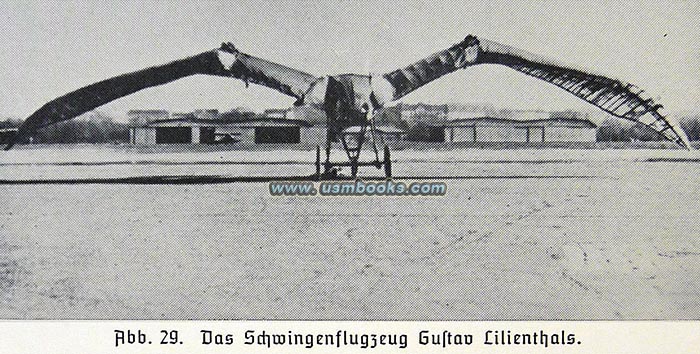 Gustav Lilienthal's flapping-wing aircraft