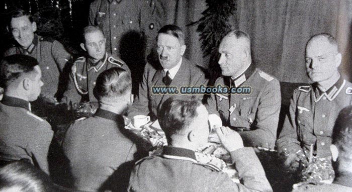 Hitler dining with members of his old Regiment