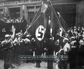 Nazi swastika flags