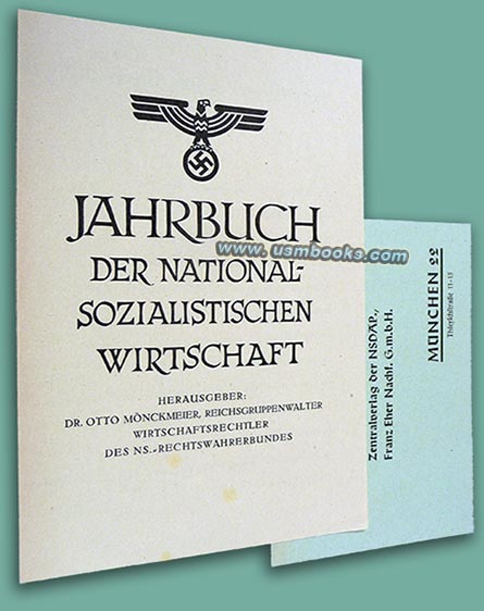 Jahrbuch der nationalsozialistischen Wirtschaft, Zentralverlag der NSDAP Franz Eher Nachfolger 1937