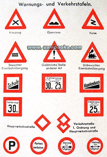 Nazi traffic signs