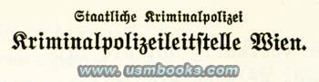 Staatliche Kriminalpolizei Kriminalpolizeileitstelle Wien