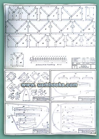 Nazi airplane model plan