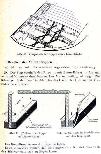 Nazi airplane wing frame work