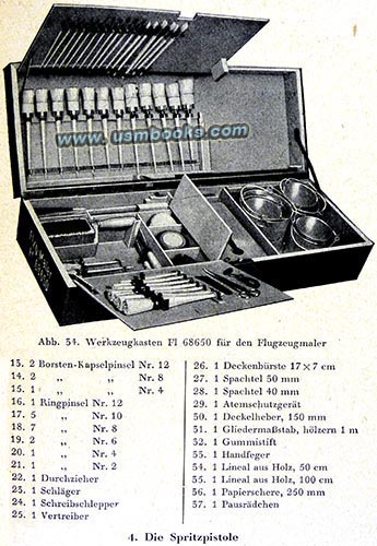 Nazi airplane painter tool box