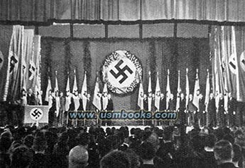 Nazi swastika banners