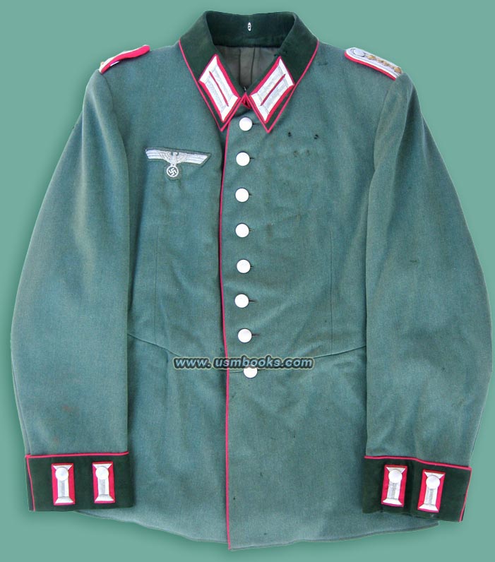 WEHRMACHT PARADE DRESS TUNIC FOR A CAPTAIN OF THE VETERINARY SERVICE