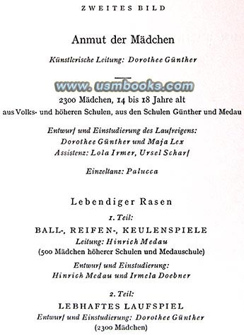 Olympische Jugend; Festspiel zur Aufführung im Olympia-Stadion am Eröffnungstage der XI. Olympischen Spiele in Berlin am Sonnabend 1. August 1936