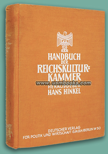 1937 Handbuch der Reichskulturkammer