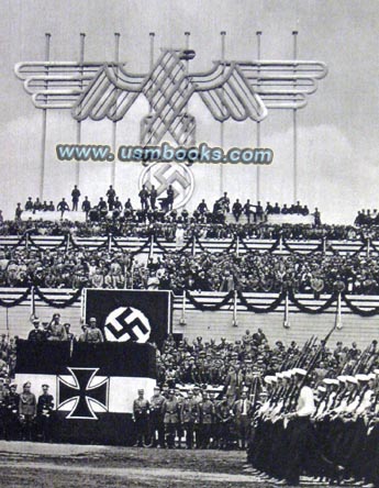 Nazi eagle and swastika