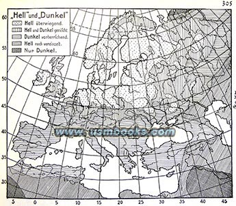 light and darker skinned Europeans