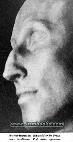 1942 Heydrich death mask