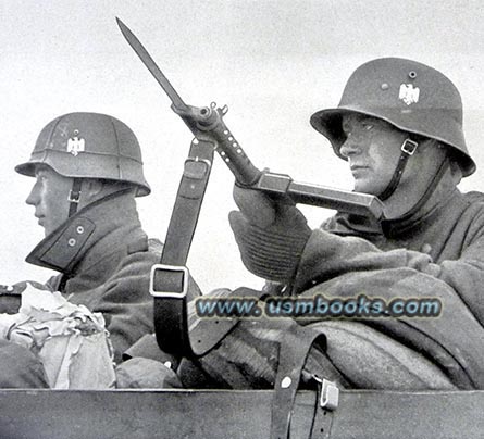 Nazi helmets, Nazi machine gun