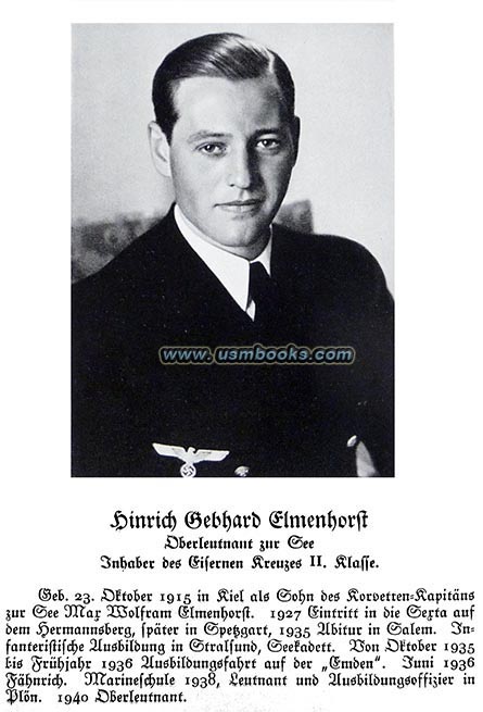 Oberleutnant zur See Hinrich Gebhard Elmenhorst