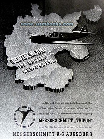 Messerschmitt Taifun 1938 advertising