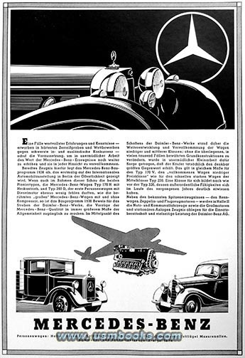 Nazi era Mercedes-Benz cars and airplane engines