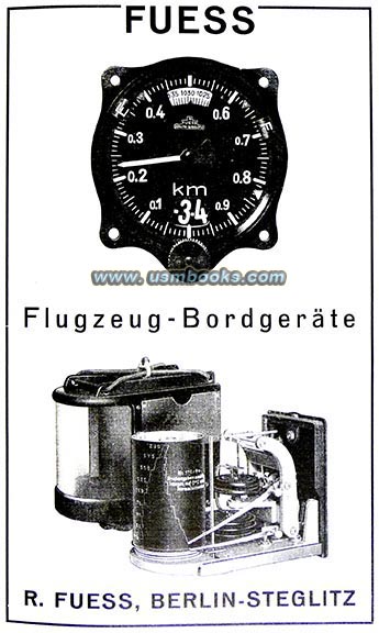 Fuess airplane instruments